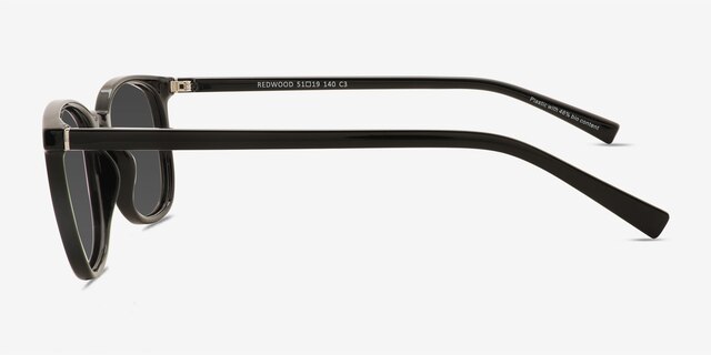 Redwood Black Alternative MaterialsSunglass Frames from EyeBuyDirect, Side View
