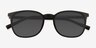 Redwood Noir Matériaux biosourcésSoleil de Lunette de vue d'EyeBuyDirect, Vue Rapprochée