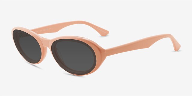Varo Solid Peach Alternative MaterialsSunglass Frames from EyeBuyDirect, Angle View
