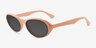 Varo Solid Peach AcetateSunglass Frames from EyeBuyDirect, Angle View