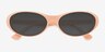 Varo Solid Peach AcetateSunglass Frames from EyeBuyDirect, Closed View