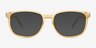 Yippee Matte Yellow PlasticSunglass Frames from EyeBuyDirect, Front View