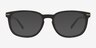 Yippee Noir PlastiqueSoleil de Lunette de vue d'EyeBuyDirect, Vue de Face