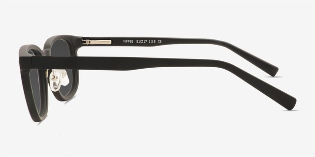 Yippee Black PlasticSunglass Frames from EyeBuyDirect, Side View