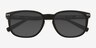 Yippee Noir PlastiqueSoleil de Lunette de vue d'EyeBuyDirect, Vue Rapprochée
