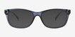Spiffy Blue PlasticSunglass Frames from EyeBuyDirect, Front View