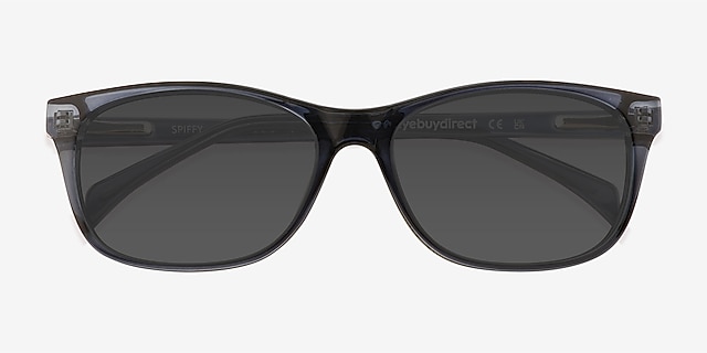 Spiffy Blue PlasticSunglass Frames from EyeBuyDirect, Closed View