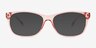 Spiffy Rose PlastiqueSoleil de Lunette de vue d'EyeBuyDirect, Vue de Face