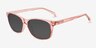 Spiffy Rose PlastiqueSoleil de Lunette de vue d'EyeBuyDirect, Vue d'Angle