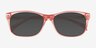 Spiffy Rose PlastiqueSoleil de Lunette de vue d'EyeBuyDirect, Vue Rapprochée