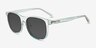 Jamboree Clear Green PlasticSunglass Frames from EyeBuyDirect, Angle View