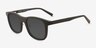 Jamboree Matte Black PlastiqueSoleil de Lunette de vue d'EyeBuyDirect, Vue d'Angle