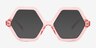 Razzle Pink PlasticSunglass Frames from EyeBuyDirect, Front View