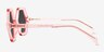 Razzle Pink PlasticSunglass Frames from EyeBuyDirect, Side View