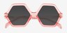 Razzle Pink PlasticSunglass Frames from EyeBuyDirect, Closed View