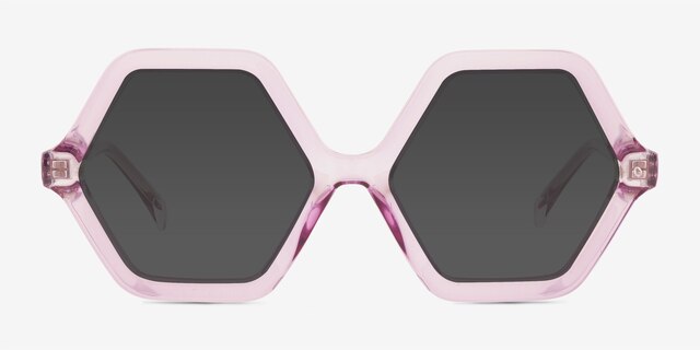 Razzle Purple PlasticSunglass Frames from EyeBuyDirect, Front View