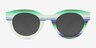 All In Multicolor PlasticSunglass Frames from EyeBuyDirect, Front View