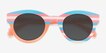 All In Striped Multicolor PlasticSunglass Frames from EyeBuyDirect, Closed View
