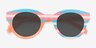 All In Striped Multicolor PlasticSunglass Frames from EyeBuyDirect, Closed View