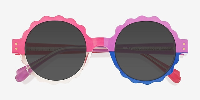 Keep Glowing Multicolor PlasticSunglass Frames from EyeBuyDirect, Closed View
