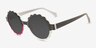 Keep Glowing Multicolor Black PlasticSunglass Frames from EyeBuyDirect, Angle View