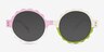 Keep Glowing Multicolor Green PlasticSunglass Frames from EyeBuyDirect, Front View