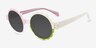Keep Glowing Multicolor Green PlasticSunglass Frames from EyeBuyDirect, Angle View