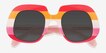 Dream Chaser Striped Red PlasticSunglass Frames from EyeBuyDirect, Closed View