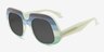 Dream Chaser Striped Blue PlasticSunglass Frames from EyeBuyDirect, Angle View