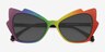 Vibe Maker Rainbow PlasticSunglass Frames from EyeBuyDirect, Closed View