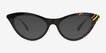 Live Loud Black PlasticSunglass Frames from EyeBuyDirect, Front View