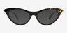 Live Loud Black PlasticSunglass Frames from EyeBuyDirect, Front View
