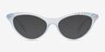 Live Loud Blue PlasticSunglass Frames from EyeBuyDirect, Front View