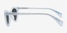 Live Loud Blue PlasticSunglass Frames from EyeBuyDirect, Side View