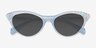 Live Loud Blue PlasticSunglass Frames from EyeBuyDirect, Closed View