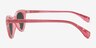 Live Loud Pink PlasticSunglass Frames from EyeBuyDirect, Side View