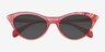 Live Loud Pink PlasticSunglass Frames from EyeBuyDirect, Closed View