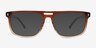 Caldwell Gradient Brown Alternative MaterialsSunglass Frames from EyeBuyDirect, Front View