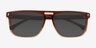 Caldwell Gradient Brown Alternative MaterialsSunglass Frames from EyeBuyDirect, Closed View
