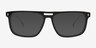 Caldwell Black Alternative MaterialsSunglass Frames from EyeBuyDirect, Front View