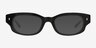 Hargrove Black Alternative MaterialsSunglass Frames from EyeBuyDirect, Front View