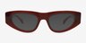 Alcott Burgundy Alternative MaterialsSunglass Frames from EyeBuyDirect, Front View