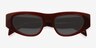 Alcott Burgundy Alternative MaterialsSunglass Frames from EyeBuyDirect, Closed View