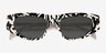 Alcott Black White Pattern Alternative MaterialsSunglass Frames from EyeBuyDirect, Closed View