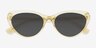 Dora Yellow AcetateSunglass Frames from EyeBuyDirect, Closed View