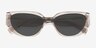 Edie Gray Alternative MaterialsSunglass Frames from EyeBuyDirect, Closed View