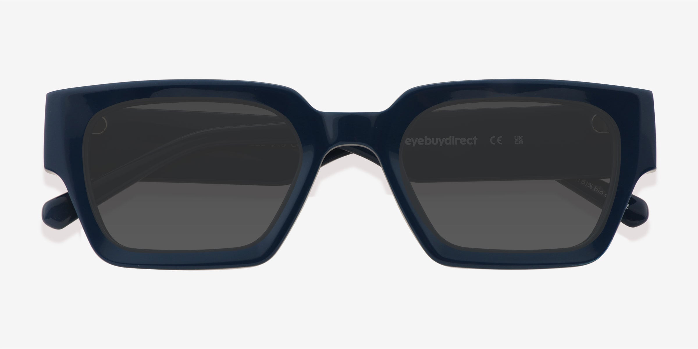 Pomade - Rectangle Translusant Peach Frame Prescription Sunglasses
