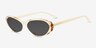 Basset Tortoise Nude AcetateSunglass Frames from EyeBuyDirect, Angle View