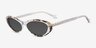 Basset Ivory Tortoise Blue AcetateSunglass Frames from EyeBuyDirect, Angle View