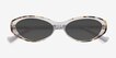 Basset Ivory Tortoise Blue AcetateSunglass Frames from EyeBuyDirect, Closed View